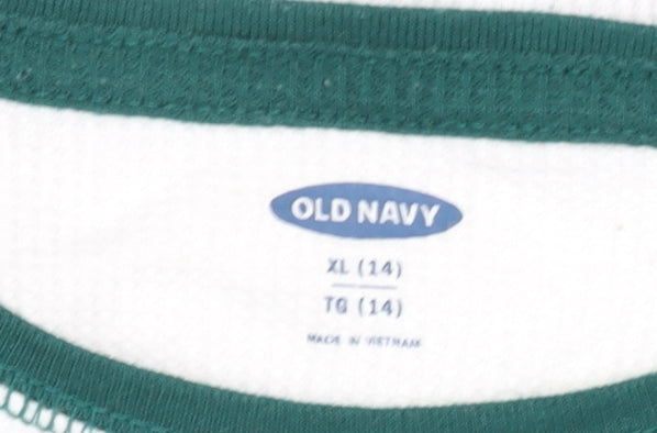 Old Navy Teens Multicoloured Long Sleeve Panda Graphic T-Shirt Size 14