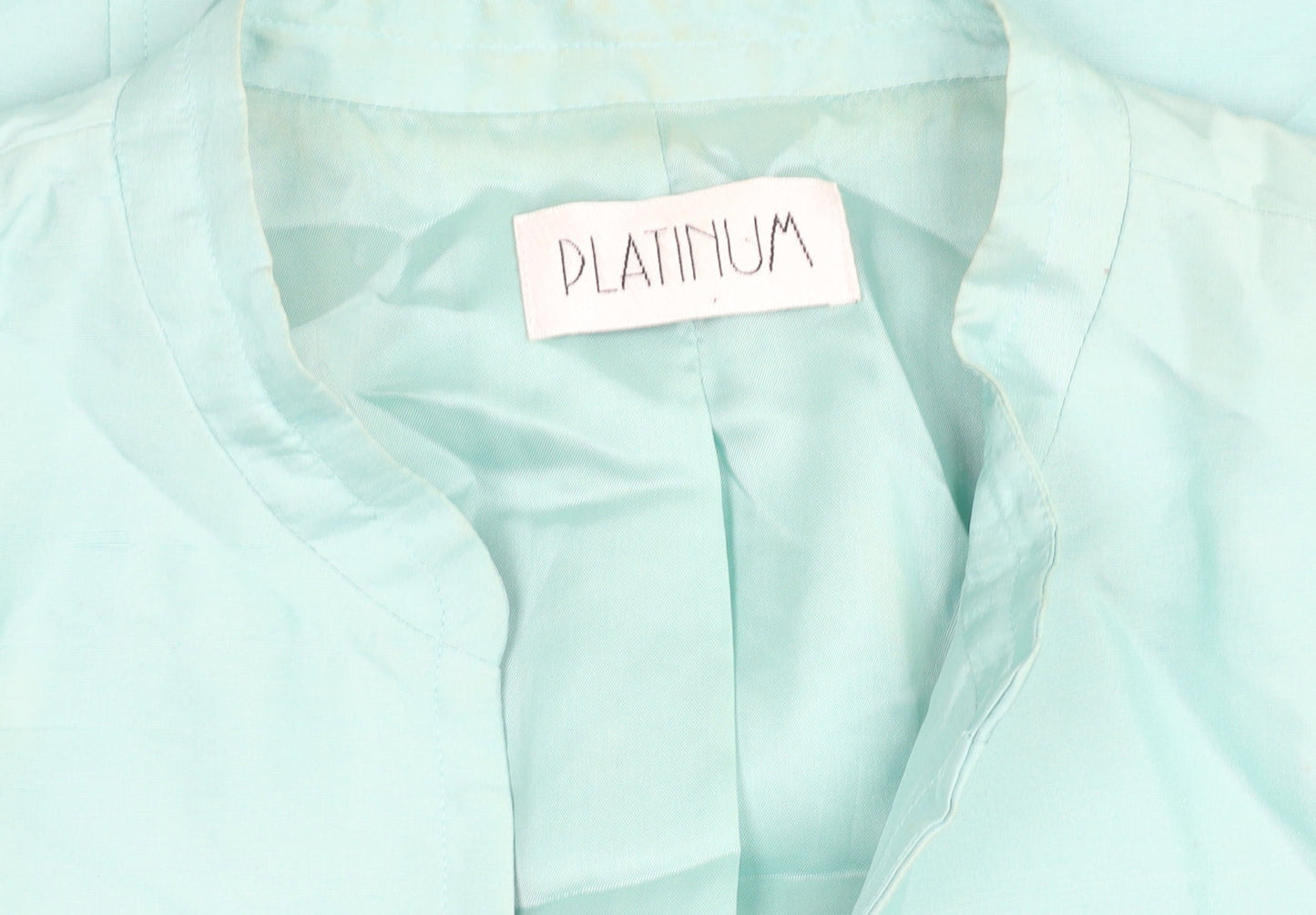 Womens UK Size 16 Platinum Green Basic Jacket