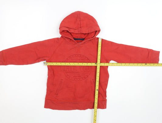 Boys UK Size 8 Years Okaïdi Red Pullover Hoodie