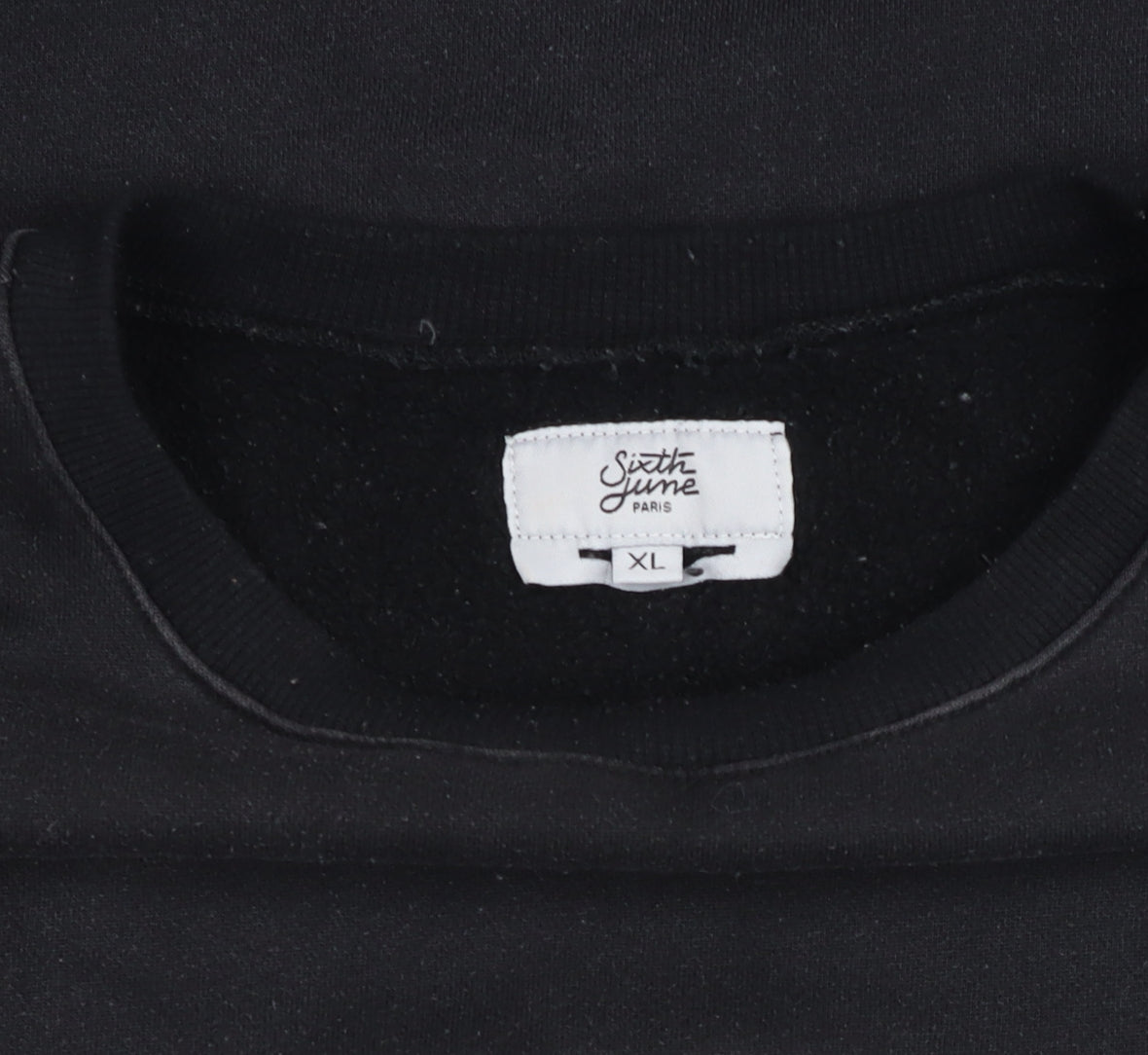 Unisex Adults UK Size XL Sixth June Black Pullover Sweatshirt