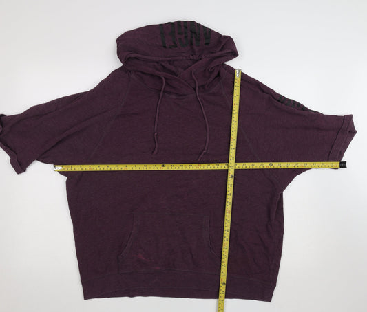 Womens UK Size L Victoria's Secret Purple Pullover Hoodie