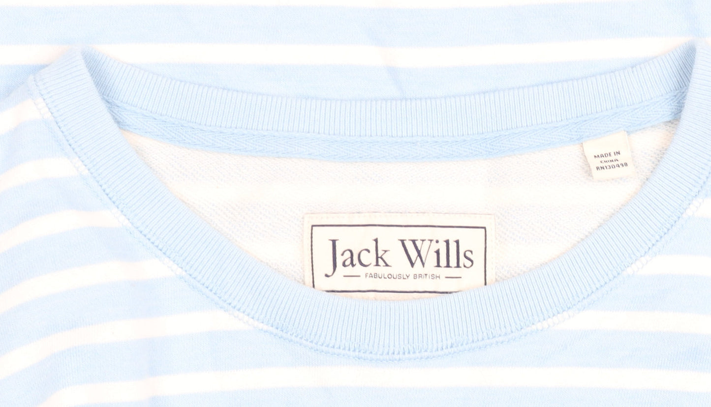 Womens UK Size M Jack Wills Blue Pullover Sweatshirt