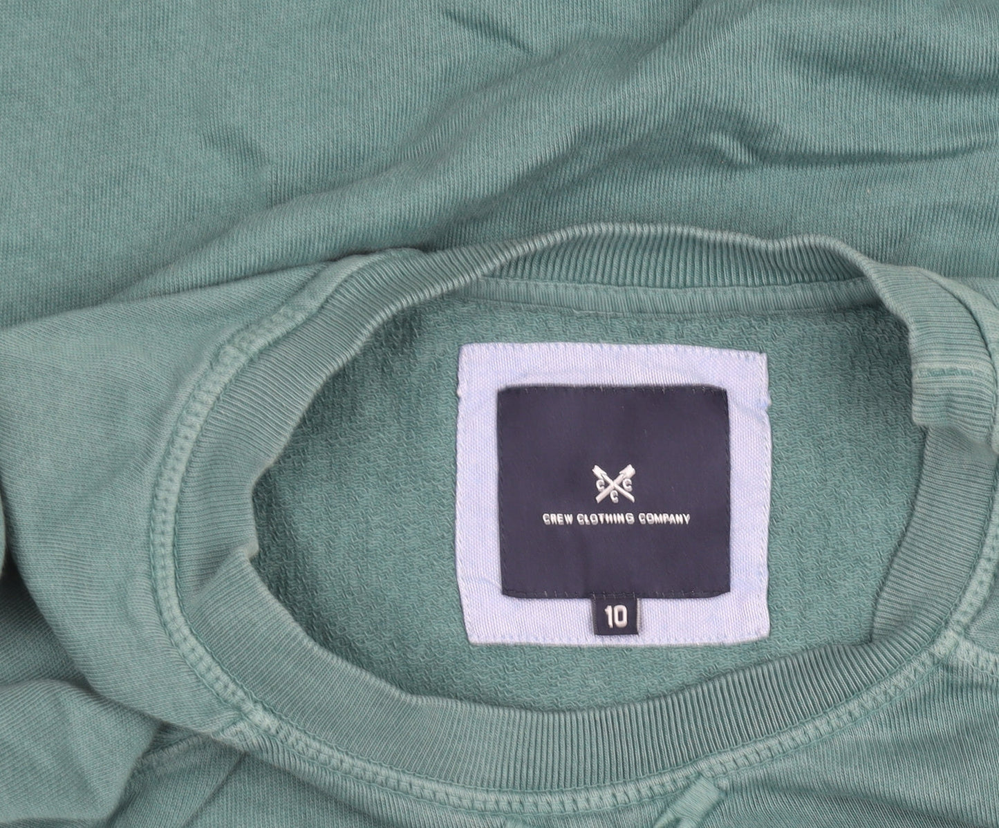 Womens UK Size 10 Crew Clothing Company Green Pullover Sweatshirt