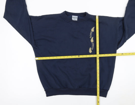 Womens UK Size XL Leisure Line Blue Pullover Sweatshirt