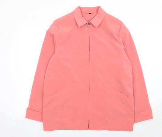 Womens UK Size 14 Klass Collection Pink Basic Jacket