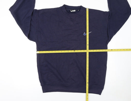 Mens UK Size M Nike Blue Pullover Sweatshirt
