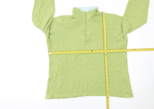 Womens UK Size L Orvis Green Full Zip Jumper
