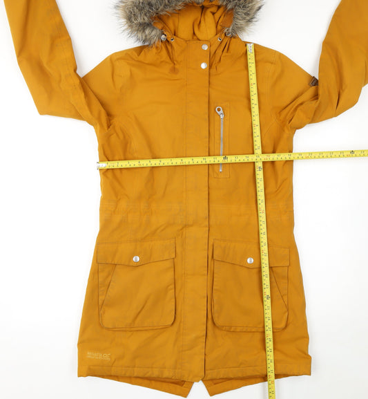Regatta Great Outdoors Women’s Mustard Hooded Parka Coat UK 10