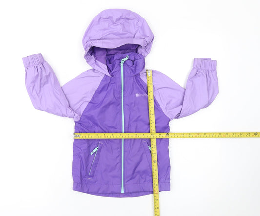 Girls UK Size 3-4 Years Mountain Warehouse Purple Rain Coat