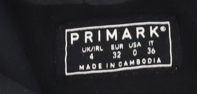 Primark Women’s Black Pullover Hoodie Size 4 Pacific Peak Graphic