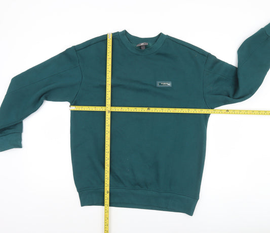Mens UK Size S H&M Green Pullover Sweatshirt