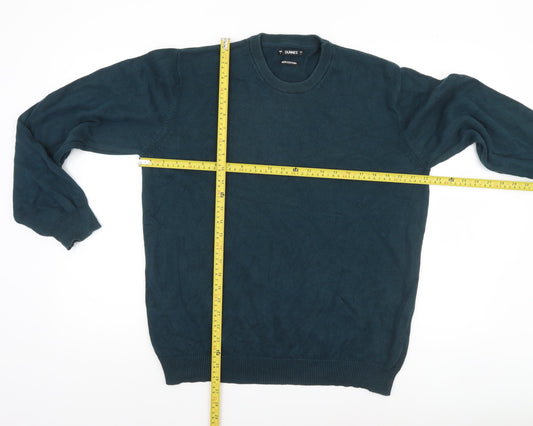 Dunnes Men’s Green Cotton Crew Neck Jumper Size L