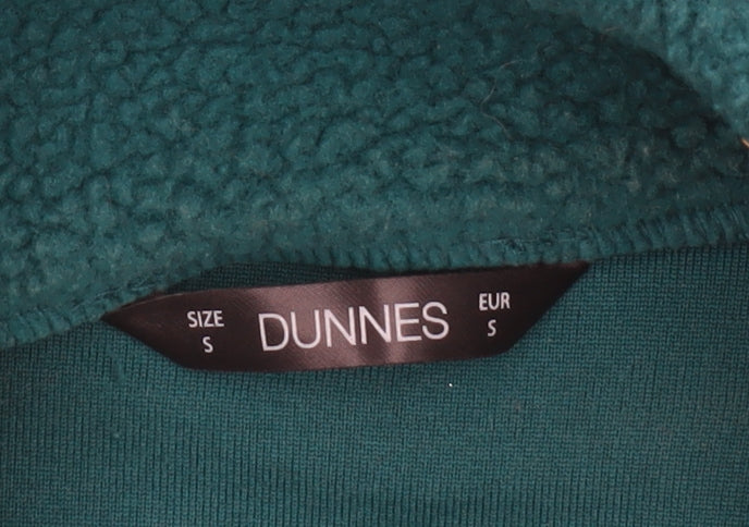 Dunnes Women’s Teal Green Fleece 1/2 Zip Pullover Sweatshirt S