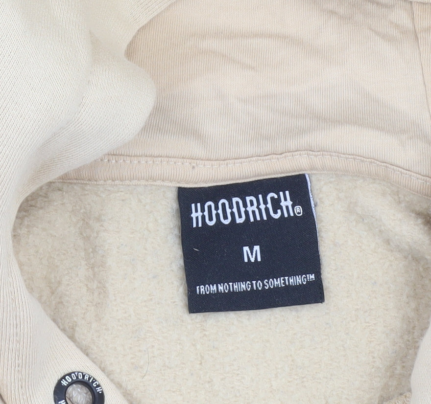 Mens UK Size M Hoodrich Beige Pullover Hoodie