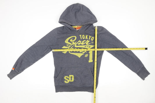 Mens UK Size S Superdry Grey Pullover Hoodie