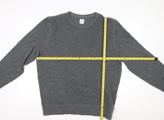 GAP Men’s Grey Cotton Knit Pullover Jumper XL Regular Fit