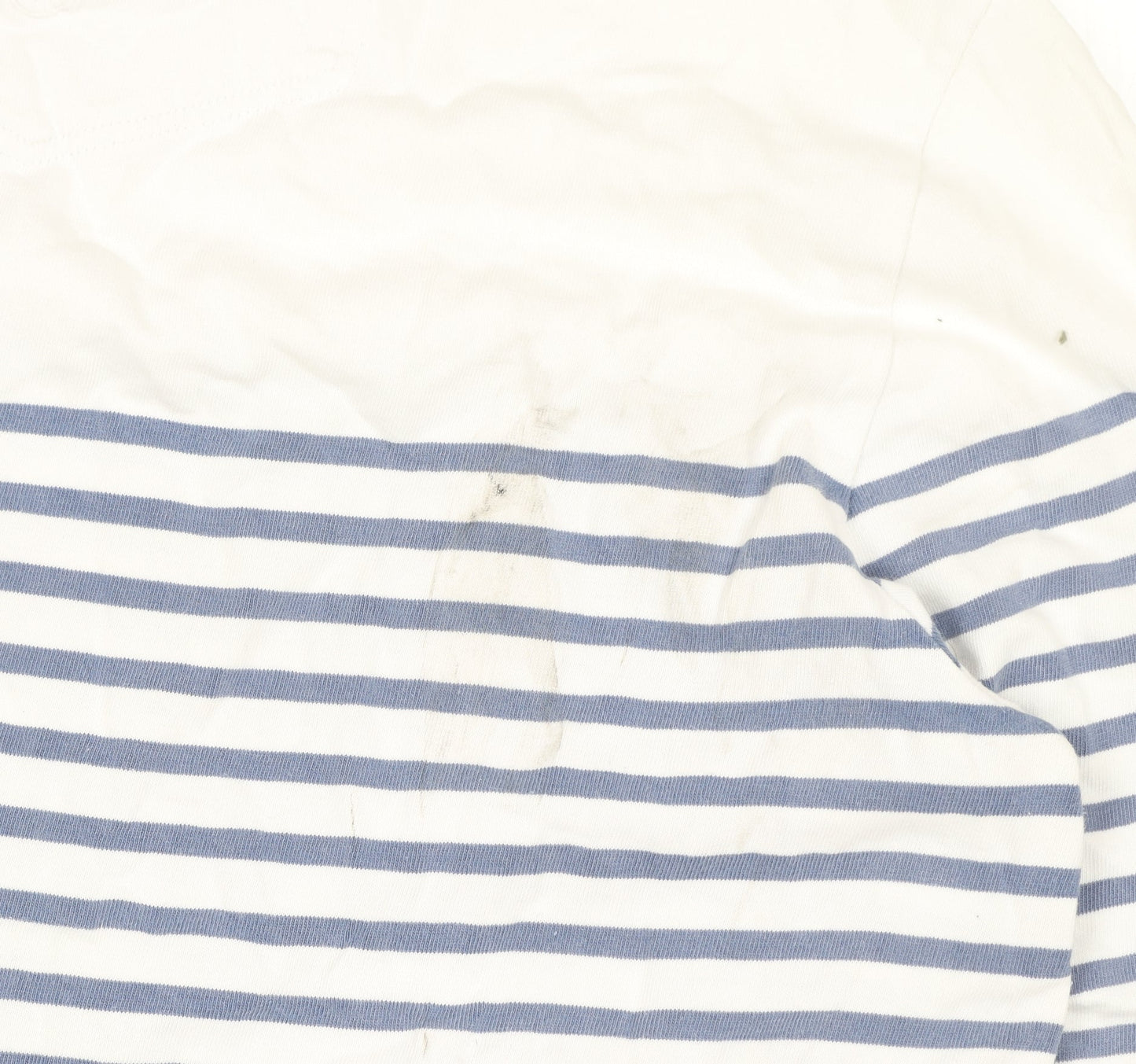 FatFace Womens Blue Striped Long Sleeve Cotton Nautical Top XL