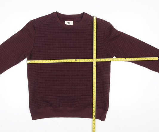 Womens UK Size M Cedar Wood State Red Pullover Jumper