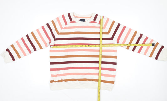 Womens UK Size 14 Crew Clothing Company Multicoloured Pullover Sweatshirt