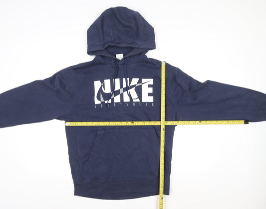 Mens UK Size S Nike Blue Pullover Hoodie