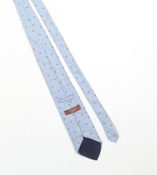 Marks and Spencer Men’s Blue Floral Pattern Italian Silk Tie One Size