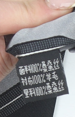 Tie Rack London Men's Grey & Black Striped Silk Tie