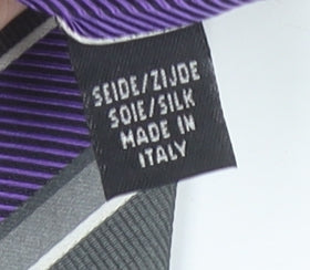 Baumler Men's Purple Striped Silk Tie Made in Italy