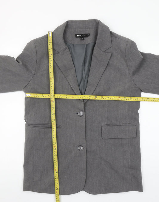Womens UK Size XS Motel Regular Grey Blazer