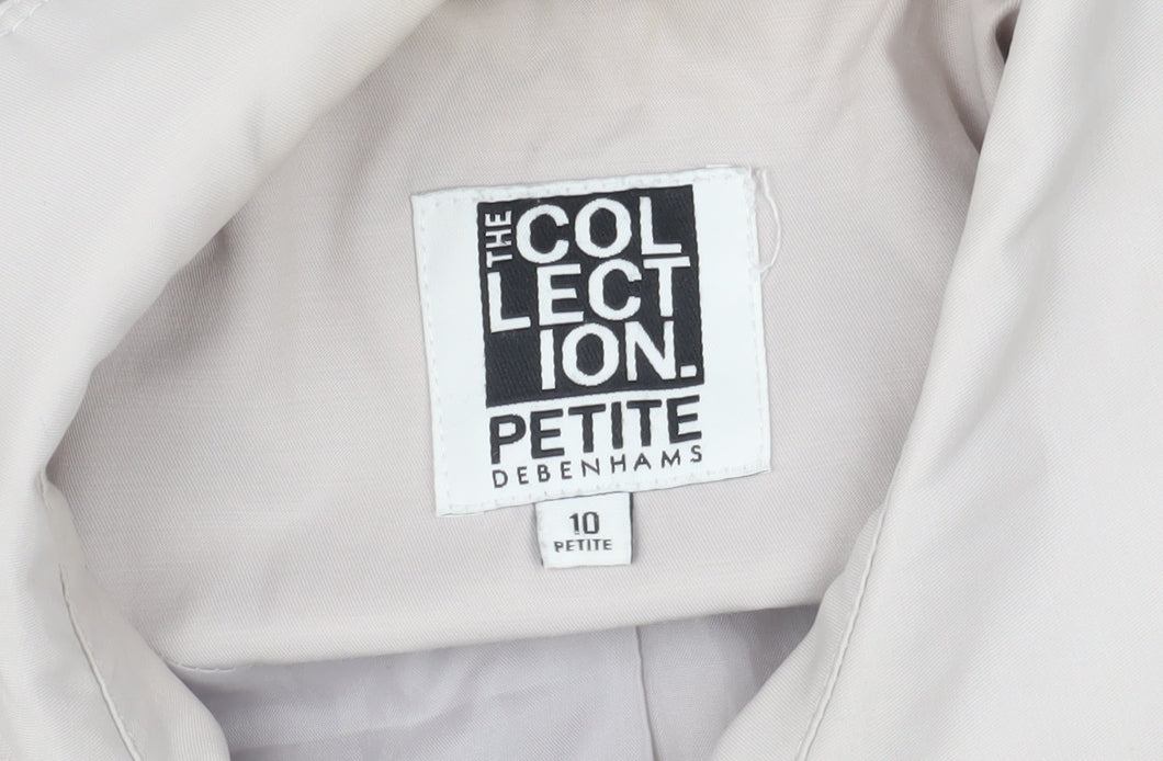 Womens UK Size 10 Debenhams Beige Trench Coat