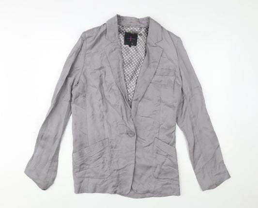 Womens UK Size 12 Jasper Conran Grey Basic Jacket