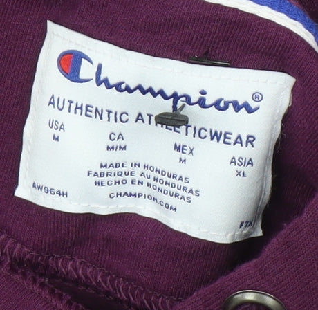 Womens UK Size M Champion Purple Pullover Hoodie