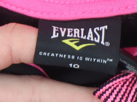 Everlast Women Black & Pink Pullover Hoodie Size 10