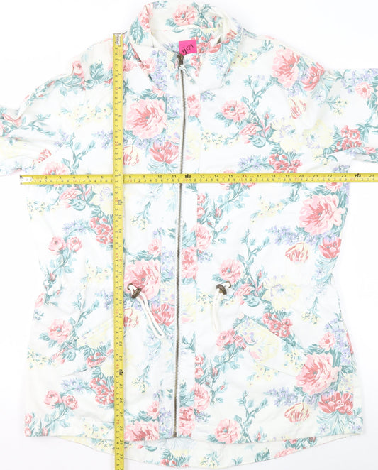 George Womens Multicoloured Floral Rain Coat Jacket Size 18