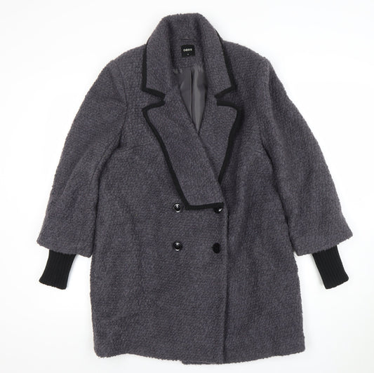 Womens UK Size S Oasis Grey Overcoat