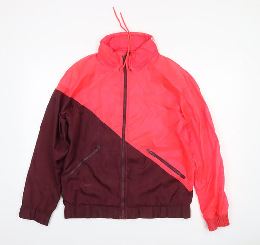Womens UK Size S Reebok Red Windbreaker Coat