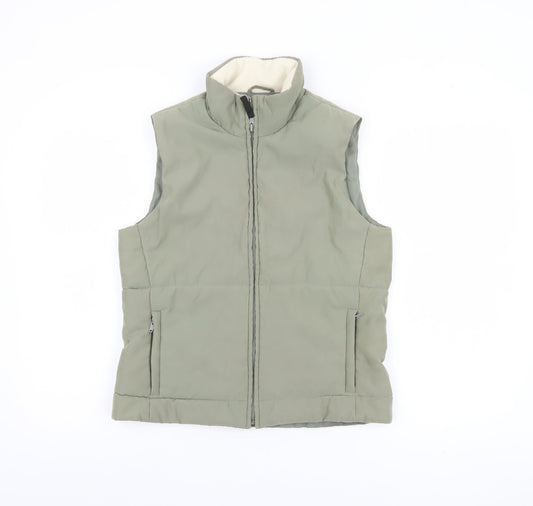Womens UK Size 10 Dorothy Perkins Green Puffer Jacket