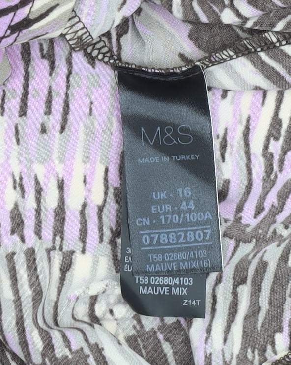 Womens UK Size 16 Marks and Spencer A-Line Dress