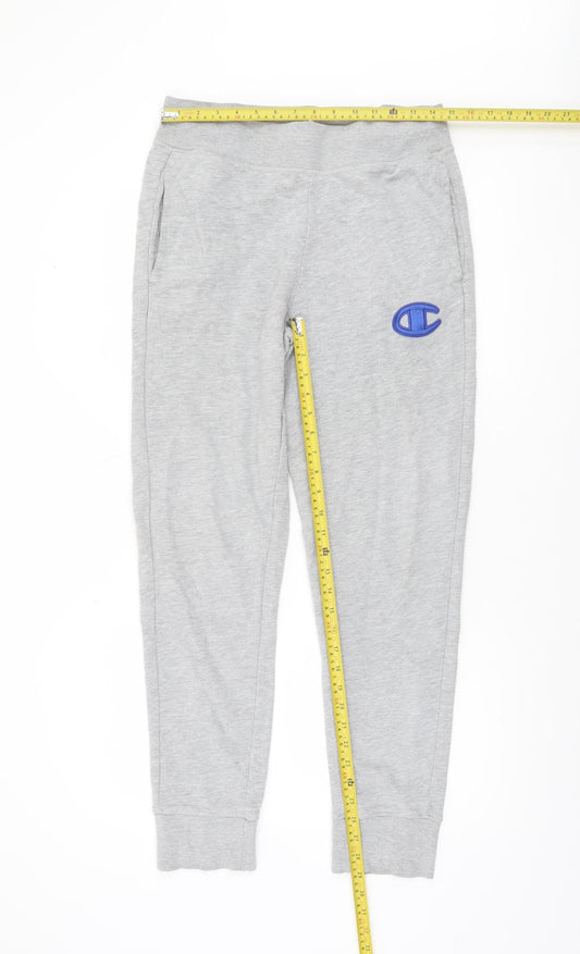 Champion Men's Grey Jogger Sweatpants S Elastic Waist Comfort Fit