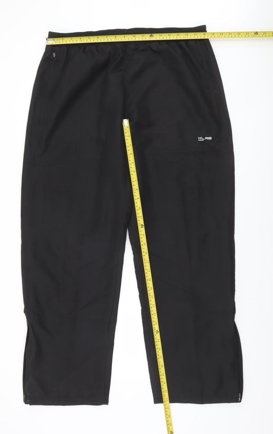 St. Bernard Men's Black 2XL Jogger Trousers Elastic Waist Lightweight