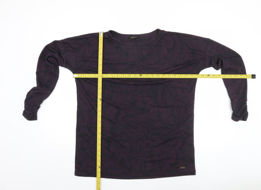Womens UK Size 10 Barbour Purple Jersey T-Shirt