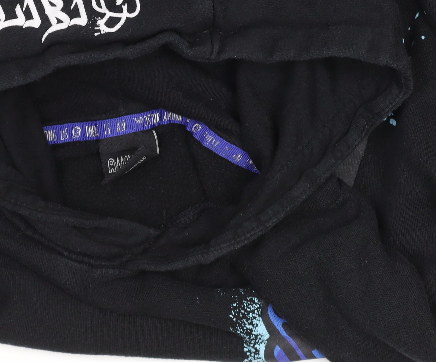 George Among Us Boys Black Pullover Hoodie 11-12 Years Cotton Blend