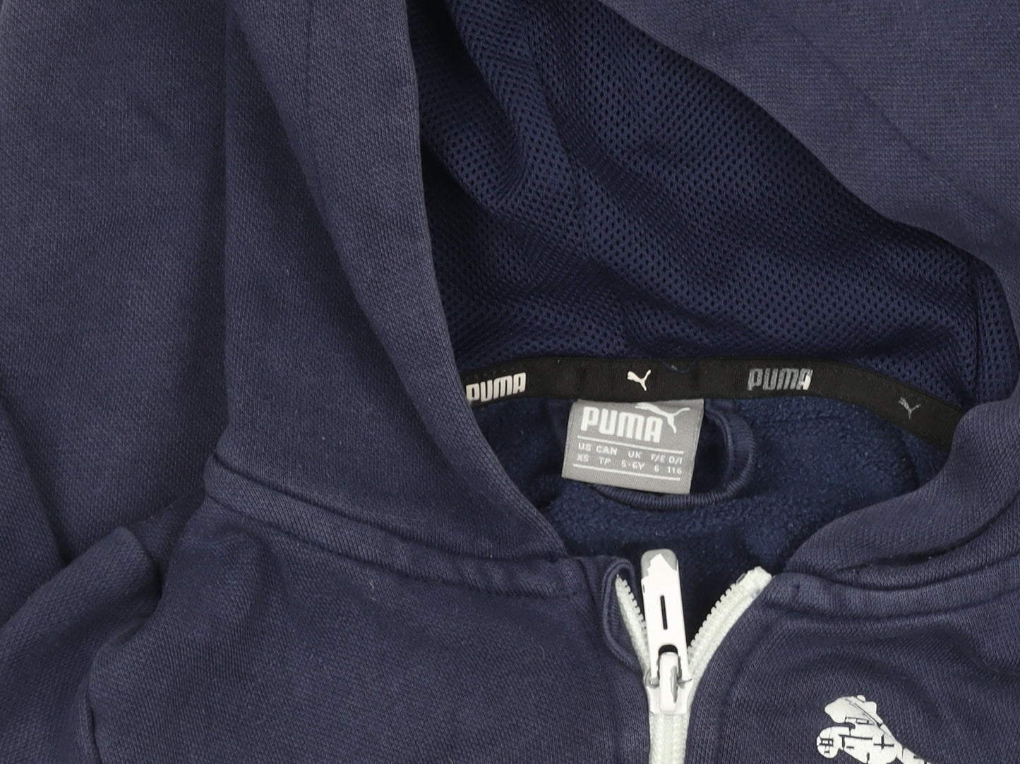 Boys UK Size XS PUMA Blue Full Zip Hoodie
