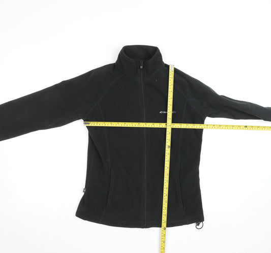 Womens UK Size 10 Mountainlife Black Full Zip Sweatshirt