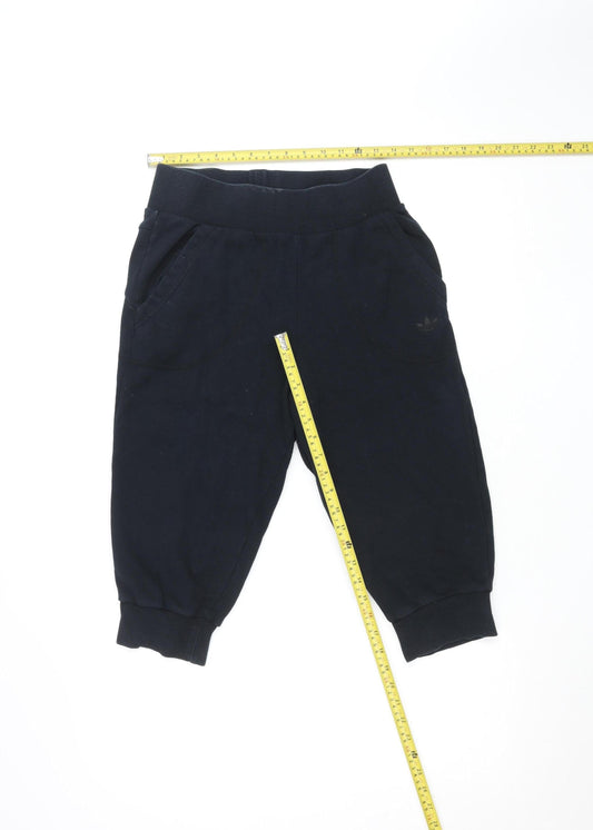 Adidas Women’s Black Jogger Sweatpants Size 10 Cotton Blend