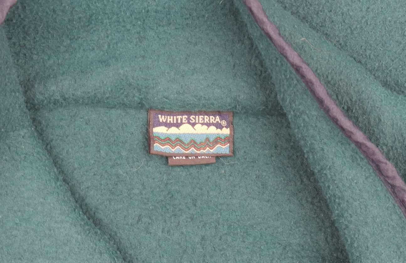 White Sierra Men’s Green Fleece Pullover L Hiking Outdoor Jumper
