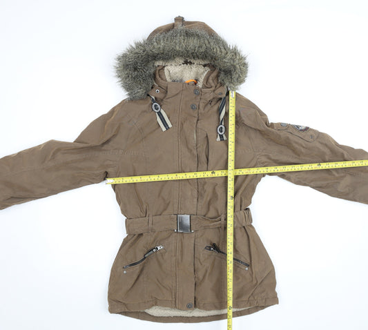 Womens UK Size 10 G.I.G.A. DX by Killtec Brown Parka Coat