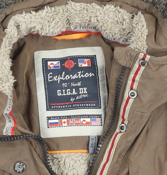 Womens UK Size 10 G.I.G.A. DX by Killtec Brown Parka Coat