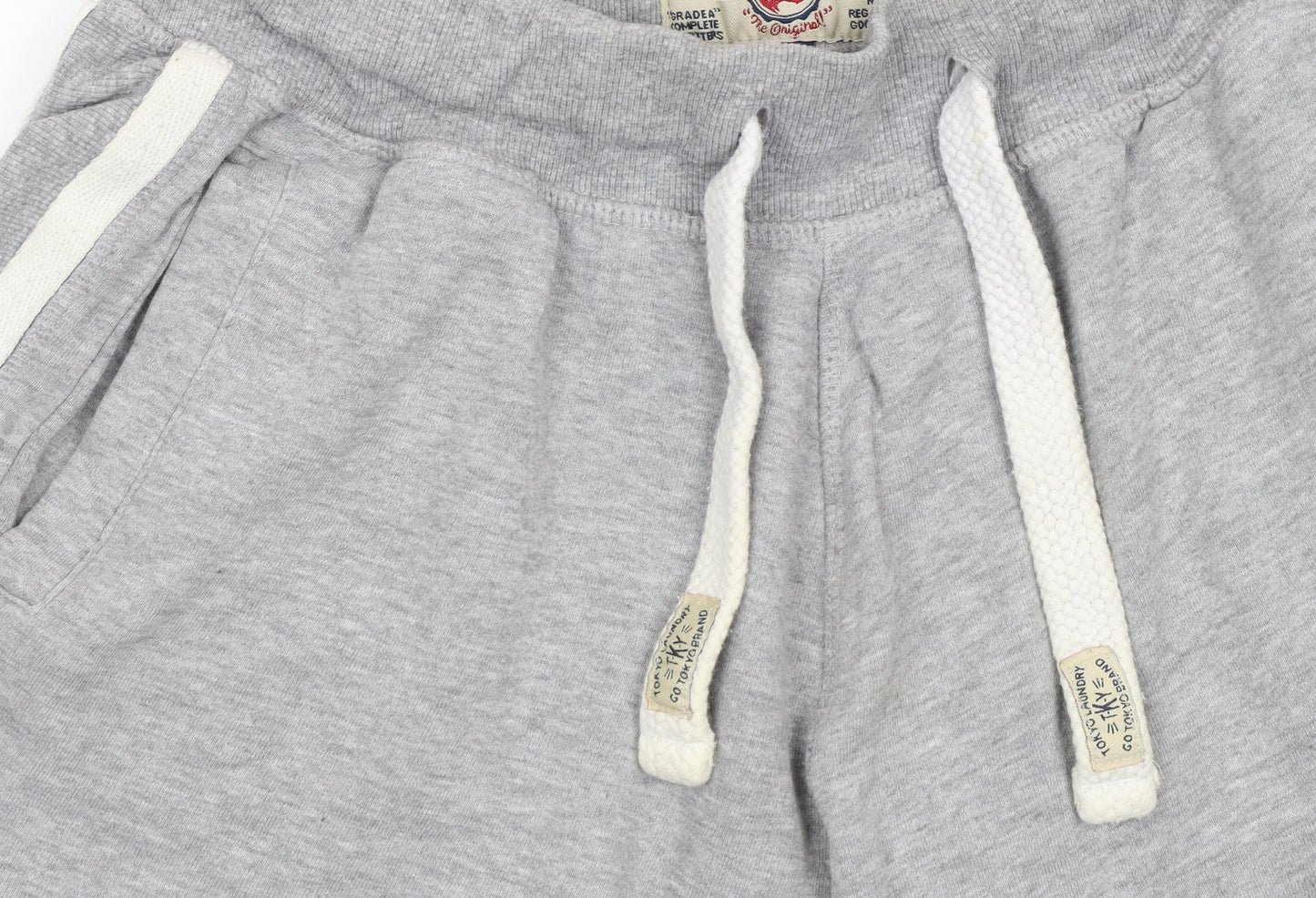 Tokyo Laundry Men's Grey Sweat Shorts M Elastic Waist Casual