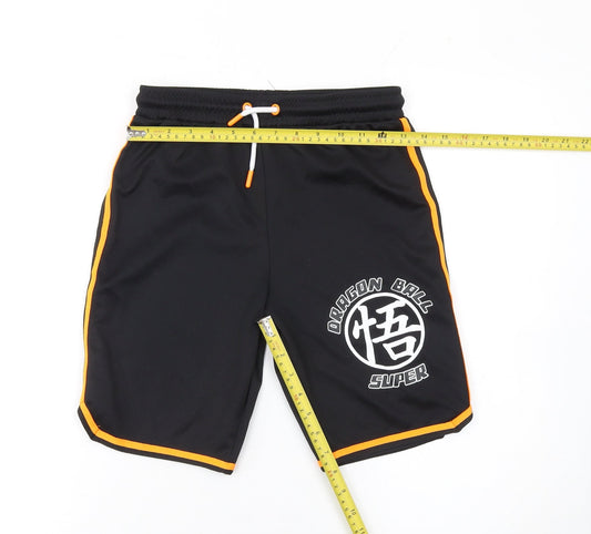 Dragon Ball Super Boys Black 9-10 Years Athletic Shorts Polyester