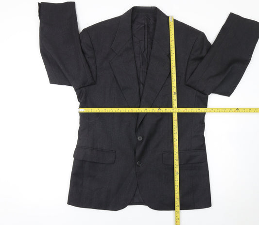 Mens UK Size 38 Centaur Original Regular Black Suit Jacket